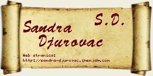 Sandra Đurovac vizit kartica